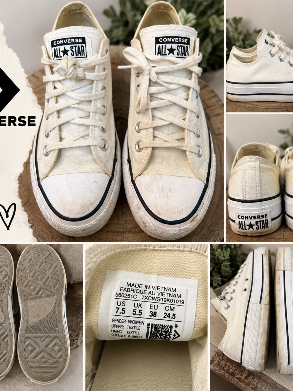 Converse women’s Low Top Canvas Sneakers